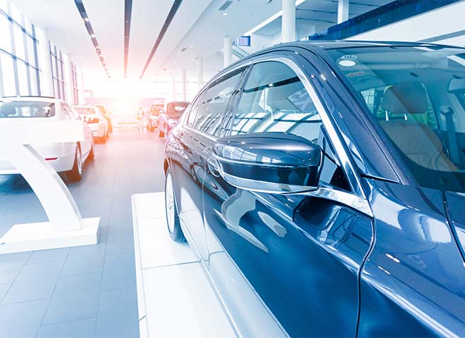 Car dealer showroom